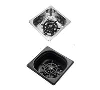 Lave-gobelets haute pression en acier inoxydable, lave-gobelets automatique, lave-gobelets en verre, accessoires for évier de cuisine de café(B S Size Sliver)
