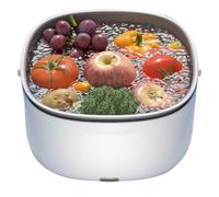Lave-Légumes | dispositif électrique de purification et drainage pour produits | Nettoyeur De Légumes Domestique | Pour Appartement Maison Cuisine Restaurant Dortoir Réfectoire