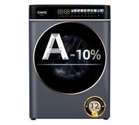 CHiQ 8kg Lave-Linge avec Classe A-15% & Écran Tactile LED Gris | Lavage Vapeur, Programme Literie, Nettoyage Tambour+, Ouvert. 33cm, Moteur Inverter, 1400 T/min, 520mm, 76dB, CW086581AX