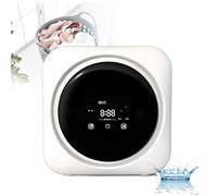 Lave-linge électrique mural/de bureau compact, chargement frontal 0,3 kg, peu encombrant, séchage automatique, pour sous-vêtements et chaussettes, fixation murale