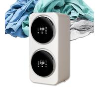 Lave-linge et dessiccateur Mini pour camping-car, machine à laver à double tambour pour sous-vêtements avec panneau tactile intelligent, lave-linge et séchoir entièrement automatiques. (Desktop )