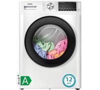 Lave-linge frontal CHiQ CFL100-14586IM3XWA 10kg, Moteur BLDC 1400 tr/min, 15 Programmes dont Lavage vapeur, Nettoyage intelligent 1-Touch & Lavage rapide 15 min, Profondeur réduite, Blanc [Classe éner