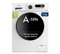 Lave-Linge Hublot GEDTECH - GLL71200WH - Blanc - 7Kgs - 1200 tr/mn - Classe C Blanc