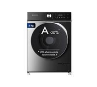 Lave-linge frontal GLLPS81400DG - 8 Kg - 1400 tr/mn - 16 programmes - Eco - Intensif - Rapide - Très Faible conso - Panneau commande LED couleur