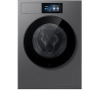 Lave-linge frontal gris - SAMSUNG - 1400 tr/min - Wi-Fi - Traitement à la vapeur - Écran LCD tactile 7''