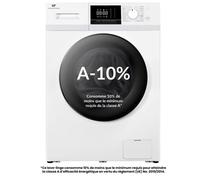 Lave-linge hublot - CONTINENTAL EDISON - CELL10140W3 - 10kg - Moteur induction - 60 cm - 1400 trs/min - Blanc