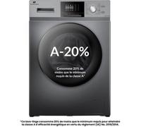 Lave-linge hublot - CONTINENTAL EDISON - CELL12140ISP - 12kg - Induction - 60 cm - 1400 trs/min - Silver