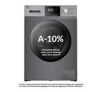 Lave-linge hublot - CONTINENTAL EDISON - CELL8140IS1 - 8kg - Moteur induction - 60 cm - 1400 trs/min - Silver