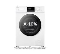 Lave-linge hublot - CONTINENTAL EDISON - CELL8140IW1 - 8kg - Moteur induction - 60 cm - 1400 trs/min - Blanc