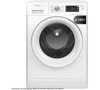 Lave-linge hublot WHIRLPOOL FFBU827VFR FreshCare - 8 kg - Induction - L60cm - 1200 trs/min - Blanc