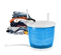 Lave-linge manuel - compact portable - capacité 2kg - fonction lavage et essorage - socle à ventouses stable - pour camping voyage