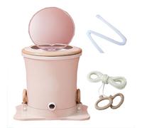 Lave-linge Manuel Non Électrique 42x39cm 42x47cm Lave-linge Avec Multifonction Parfait Pour Étudiant, Camping, Camping Car, Petite Salle De Bain, Voyage(Pink,Large)