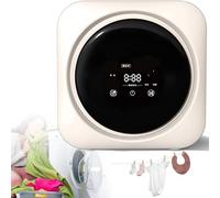 Lave-linge mural compact et portable 3,5 L, idéal pour le lavage du linge et des chaussettes. Entièrement automatique, il est doté d'un sèche-linge intégré et est parfait pour les appartemen