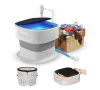 Lave Linge Portable avec Essorage,Entrée Et Sortie D'eau Automatiques , 9L Machine à Laver Portable pour Sous-VêTements,Chaussettes,Voyage