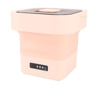 Lave-linge portable mini 10L 12kg entièrement automatique pliante Rose, fiche EU
