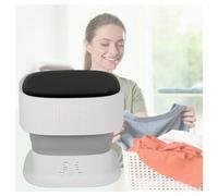 Lave-linge portable, mini-lave-linge pliable 9 L avec lecteur Blu-ray 360°, écran tactile, pour sous-vêtements, chaussettes et serviettes