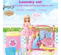 Lave-linge Princesse Doll Dress Up Jouer Pretend Toy Machine à laver pour les enfants Pealer8520 G