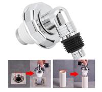 Lave-linge Raccord de siphon de sol PVC Chromeplate Joint d'étanchéité Raccord de siphon de sol