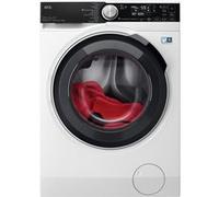 Lave-linge séchant AEG LWR85A166A 10 Kg Blanc Bandeau Dark Silver Hublot noir avec effet turbine G