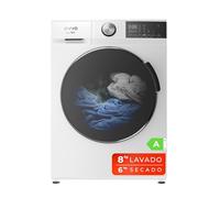 Lave-linge sèche-linge EVVO Nova (8 kg lavage/6 kg séché, blanc)