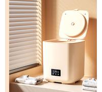 Lave-Linge Semi-Automatique, Machine À Laver À Godet Avec Minuteur & Essoreuse, Lave Linge Pour Voyages, Caravanes Et Camping-cars, Petite Laveuse 7L