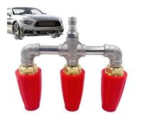 Lave-linge triple buse rinçage - Triple Power Nozzle | Remplacement de buse de turbine, 4000psi connecteur rapide pour chape nettoyage des vitres lavage de voiture