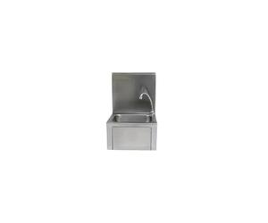 Lave main inox avec dosseret complet avec poussoir