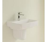 Lave Main Villeroy et Boch O.novo 1 trou, Avec trop-plein, non meulé 500mm Blanc Alpin CeramicPlus AntiBac