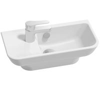 Lave-mains compact JACOB DELAFON Struktura | Céramique recyclée (10%). Lignes géométriques adoucies. Faible encombrement