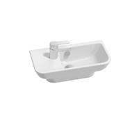 Jacob Delafon - Lave-mains Compact à poser Struktura - Céramique - 50x26cm - Installation autoportante - Avec trou de trop-plein - Blanc - EGJ112-00