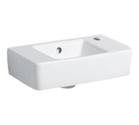 Geberit Renova Plan lave-mains 272140000 40 x 25 cm, blanc, avec trou pour robinet, avec trop-plein