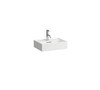 Lave-Mains Laufen KARTELL meulé, à poser, 3 trous, trop-plein 450mm Noir Brillant
