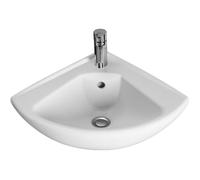 Lave-mains - VILLEROY ET BOCH - O. NOVO COMPACT - Blanc - 1 bac - Angle