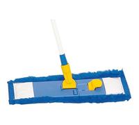 Lave-sol multi-usage - THOMAS - Manche télescopique - Frange anti-microbienne - Couleur bleue - Usage régulier
