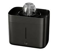 Lave-tasse à thé électrique en verre, machine à laver automatique de bureau de 1,8L,rinçage de style fontaine,arrêt automatique,ajout d'eau pratique,for services à thé de 3 à 10 cm(Black)