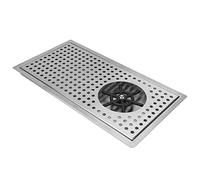 Lave - tasse automatique inox noir, tête hexagonale 110mm, multi angle - Nettoyage efficace et rapide, haute résistance inox, idéal café, bar et restaurant