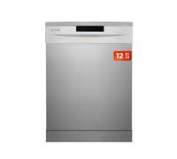 Lave-vaisselle 60 cm, 12 couverts EVVO D1, 5 programmes, plateau réglable, panneau caché, inox (standard - 60 cm, inox)