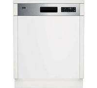 Lave-vaisselle 60cm 14couverts 44db tout intégrable Beko BDSN26430X Bandeau inox G