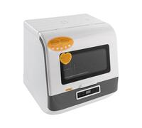 Lave Vaisselle 800W Lave-Vaisselle de Comptoir Plusieurs Modes de Nettoyage,Avec Contrôle Tactile et Couvercle Pliant,Pour la Maison, Salle à Manger, Cuisine (Blanc)