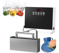 Lave-vaisselle à ultrasons dans l'évier, 380 W, machine électrique de nettoyage de vaisselle avec contrôle tactile, multifonctionnel pour fruits et légumes, aucune installation nécessaire