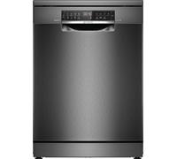 Lave-vaisselle Bosch SMS6ECC12E - Série 6 - Pose libre - 14 couverts - 84,5 x 60 x 60 cm - Wi-Fi - Acier brossé noir anti-traces