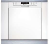 Lave-vaisselle Brandt BDB424LW - encastrable - 59.8x57x81.5 cm (lxpxh) - blanc