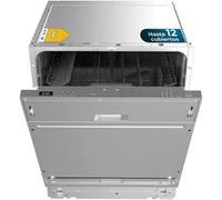 Cecotec Lave-vaisselle intégré 60 cm Bolero Aguazero 6110 Full-BI. 1850 W, 12 couverts et 7 programmes, fonction demi-charge, programme 3 en 1, Delay Start, Dry+ et ChildLock, panier à couverts