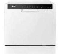 Lave-vaisselle compact NEI NDW8S-3802FW, F, 8 sets, 7 programmes, 55 cm, blanc