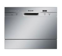 Lave-vaisselle compact pose libre BRANDT DFC6519S - Induction - 6 couverts - L55cm - 49dB - Inox