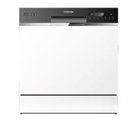 Lave-vaisselle compact Toshiba DW-08T2EW 8 couverts, 7 programmes, 55 cm, blanc