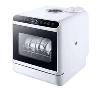 Lave-vaisselle comptoir portable 4 programmes lavage séchage à chaud, petit lave-vaisselle table automatique, raccordement robinet remplissage manuel, économie d'énergie for 4 à 6 personnes