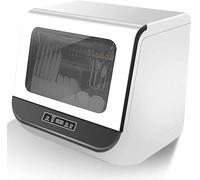 Lave-vaisselle de bureau entièrement automatique, sur pied, compact à haute pression, avec affichage LED intérieur en acier inoxydable, faible niveau de bruit, haute température