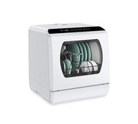 Lave-vaisselle de comptoir Portable, 5 programmes de lavage, Mini lave-vaisselle avec réservoir d'eau intégré de 5L et tuyau d'arrivée for appartements