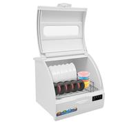 Lave-vaisselle de comptoir portable, lave-vaisselle compact avec 3 zones différentes, support de bol et écran tactile, mini lave-vaisselle avec 4 modes de lavage pour famille de 4 à 5 personnes et